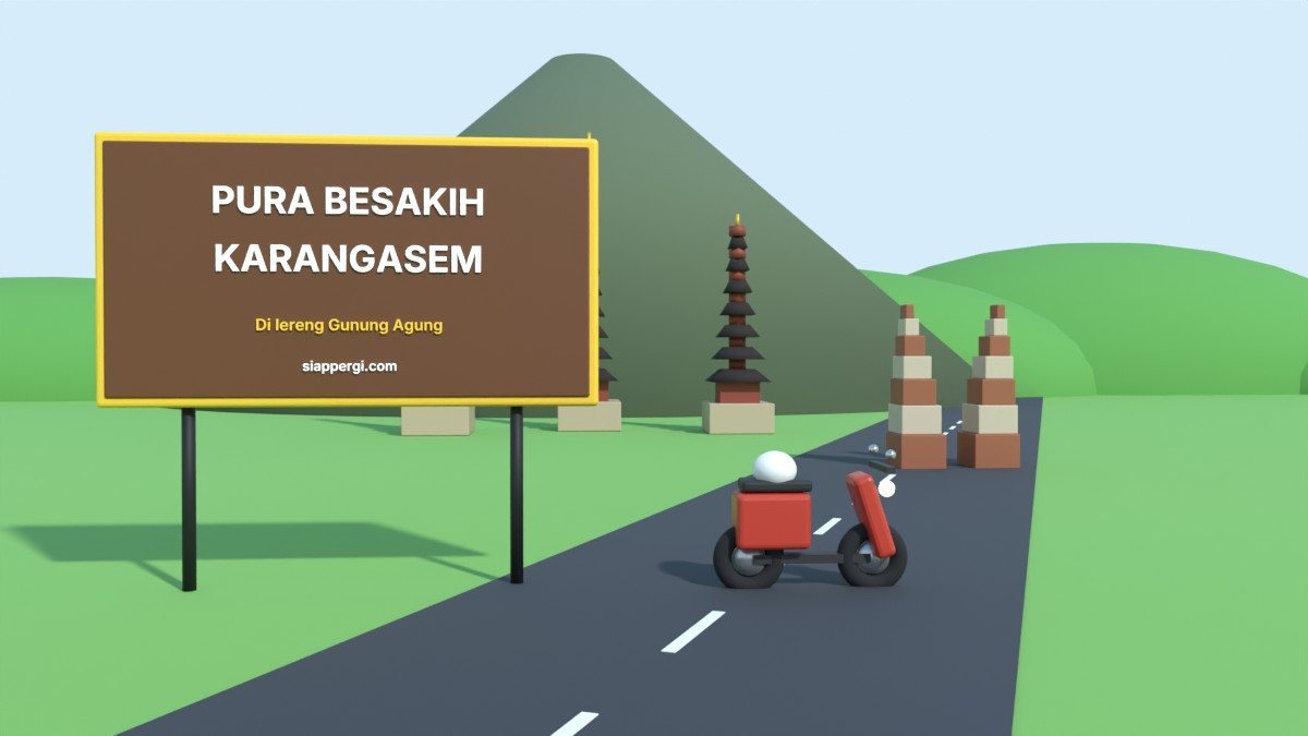 Pura Besakih on the slopes of Mount Agung: uphill roads, so make sure your brakes are in good shape.