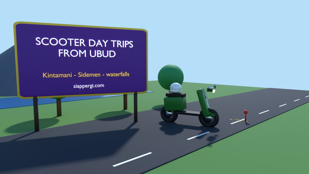 Scooter Day Trips from Ubud: Waterfalls, Volcano Views & Temples