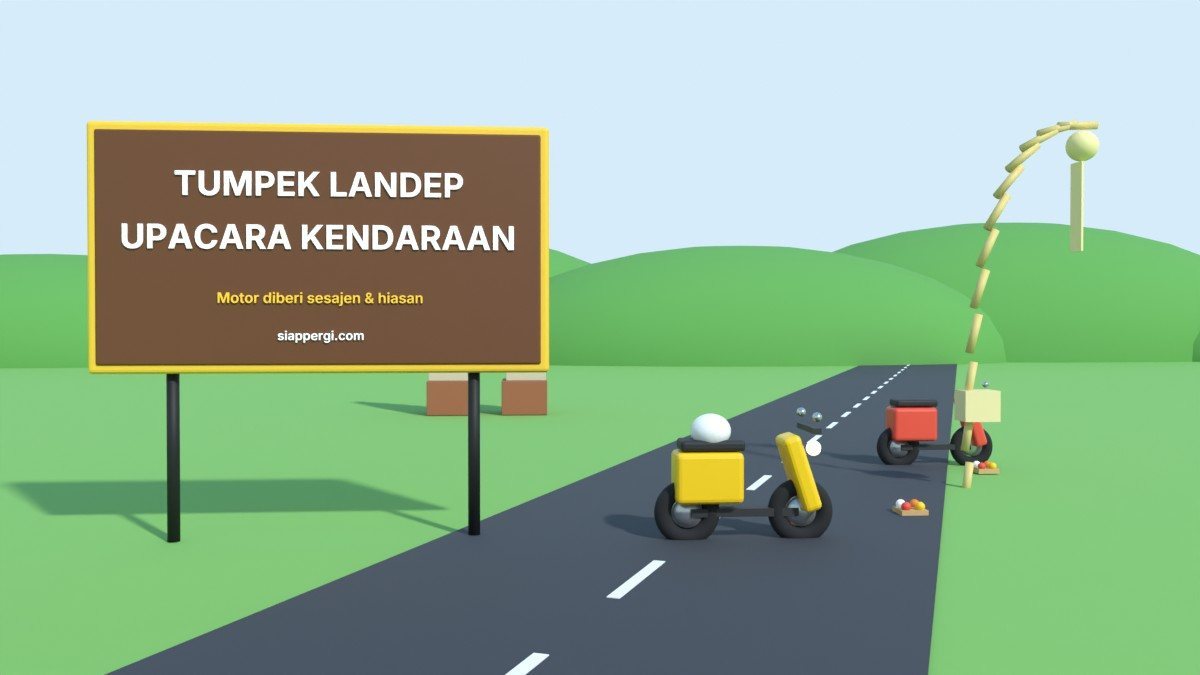 Sesajen pada kendaraan saat Tumpek Landep di Seminyak.