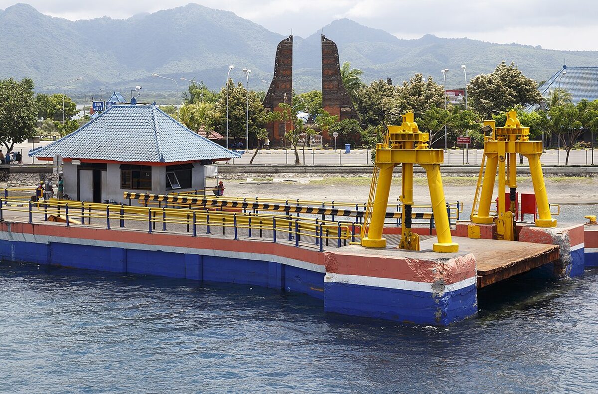 The pier at Gilimanuk Harbour in Melaya District, Jembrana — Bali's gateway from Java.