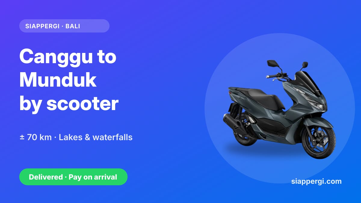 Canggu to Munduk by Scooter: Lakes, Waterfalls & Mountain Riding