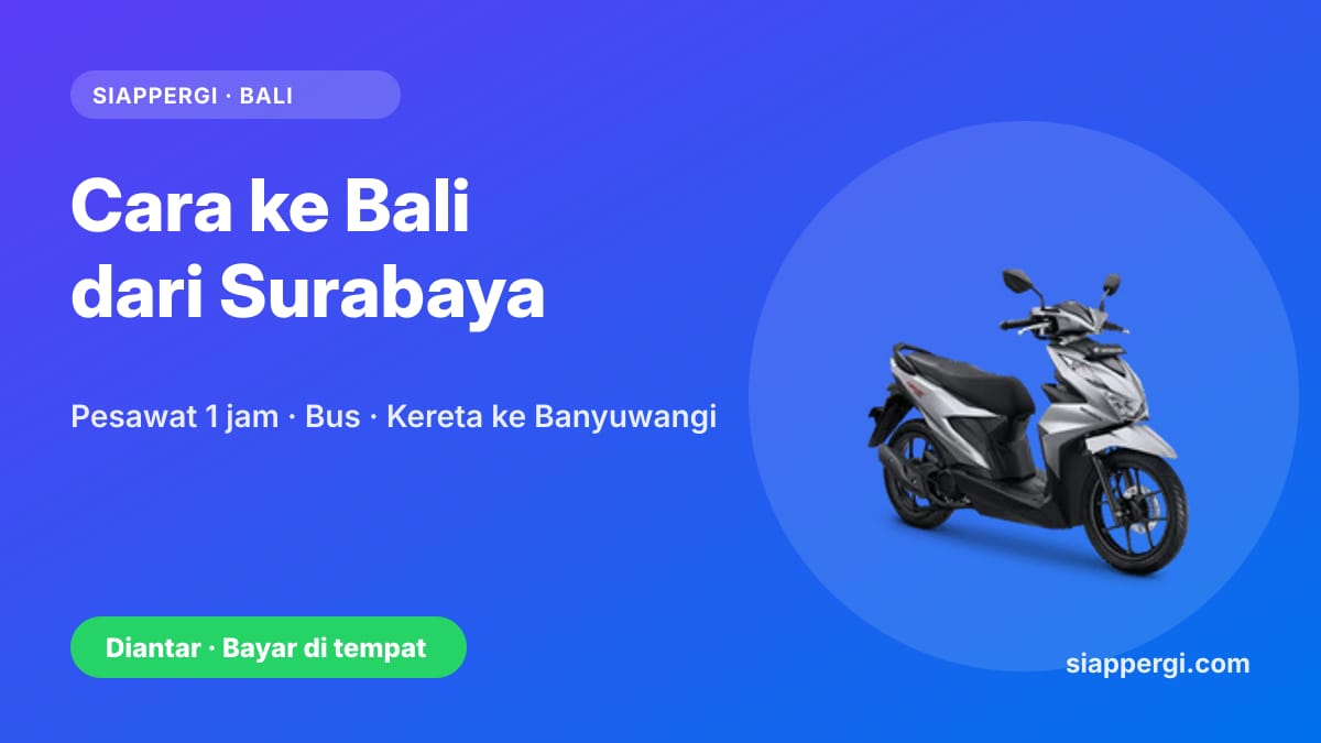 Kartu SiapPergi: Cara ke Bali dari Surabaya — Honda BeAT