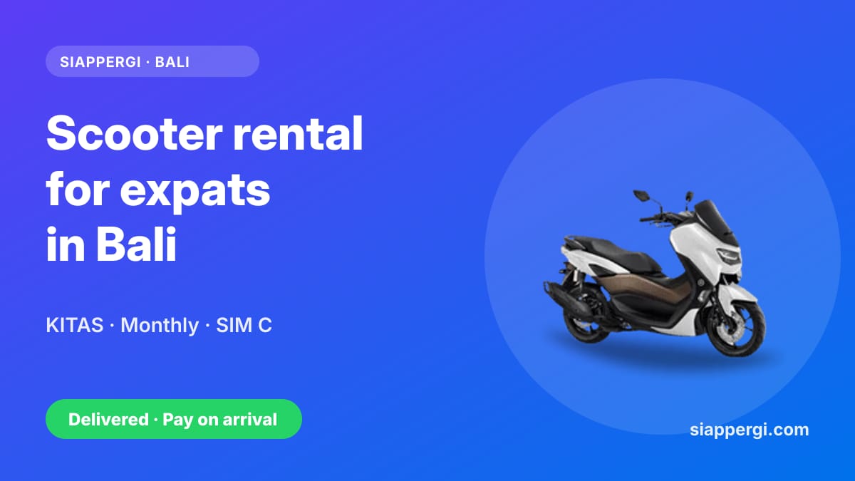 Long-Term Scooter Rental for Expats in Bali (KITAS Holders): Monthly Prices & Licence