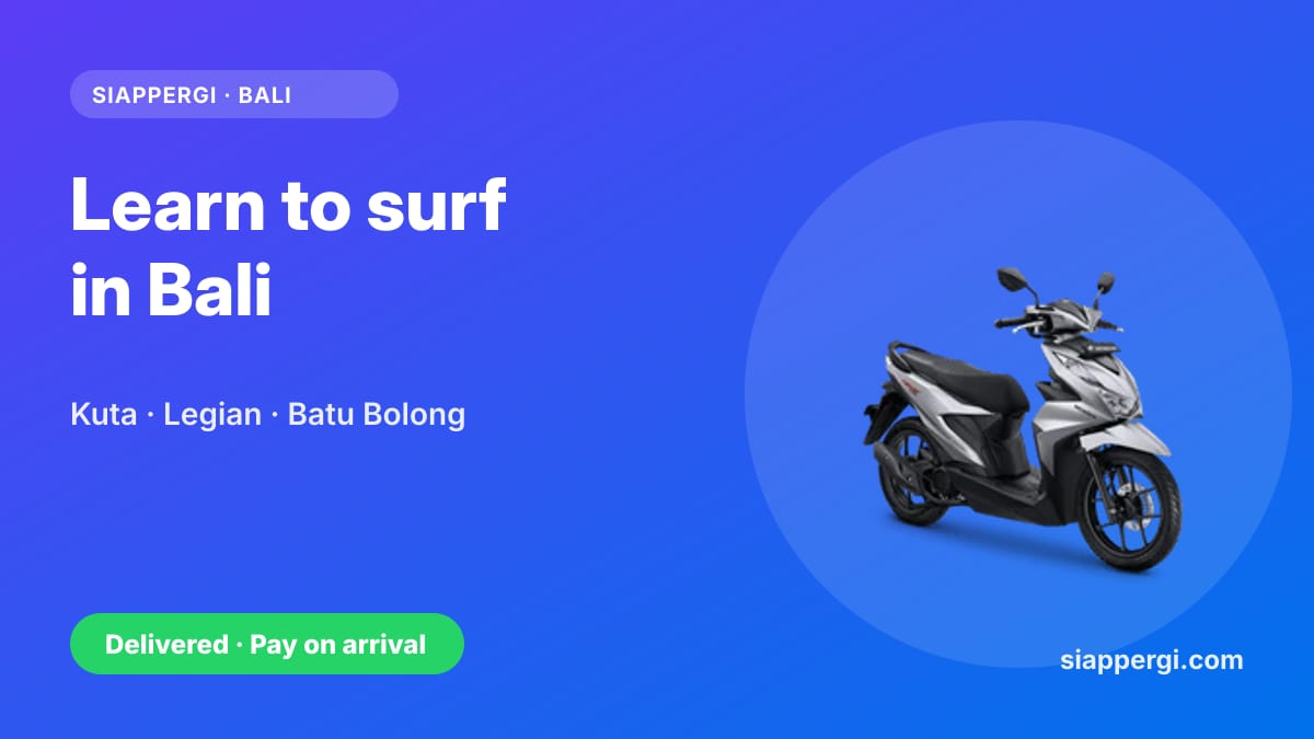 Learn to Surf in Bali: Beginner Beaches, Lessons & Getting There by Scooter
