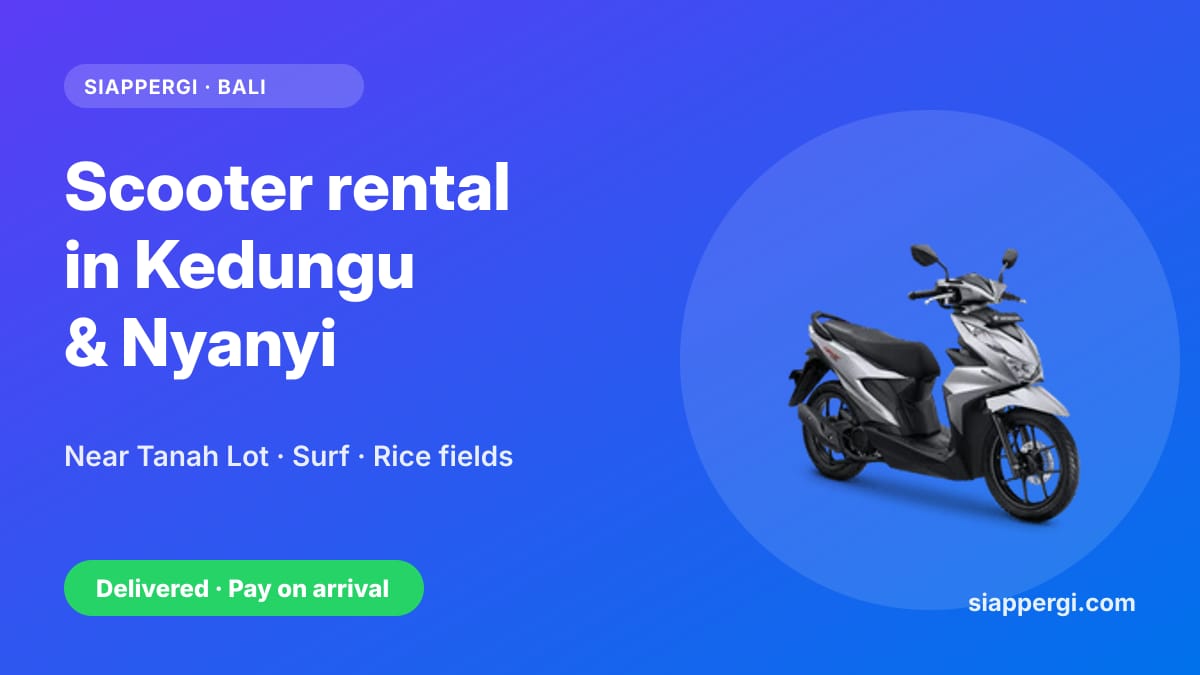 Scooter Rental in Kedungu & Nyanyi: Rice-Field Villas Near Tanah Lot