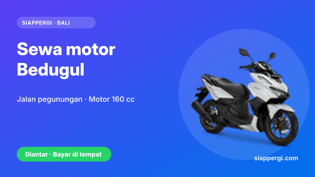 Kartu SiapPergi: Sewa motor Bedugul untuk jalan pegunungan — Honda Vario 160