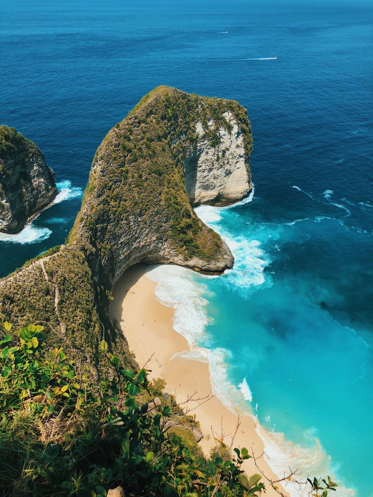 Kelingking Beach cliff on Nusa Penida