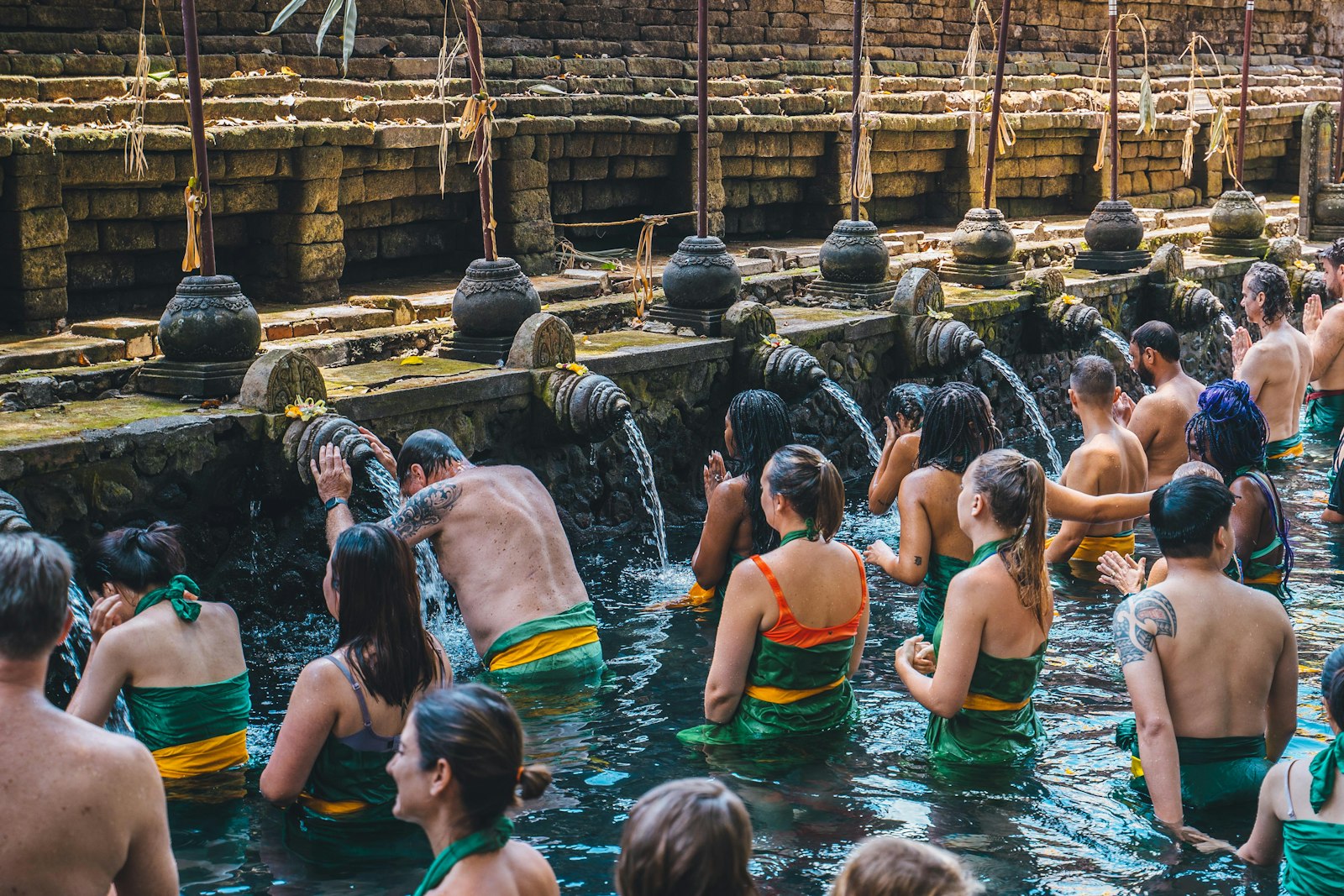 Purification ritual at Tirta Empul temple